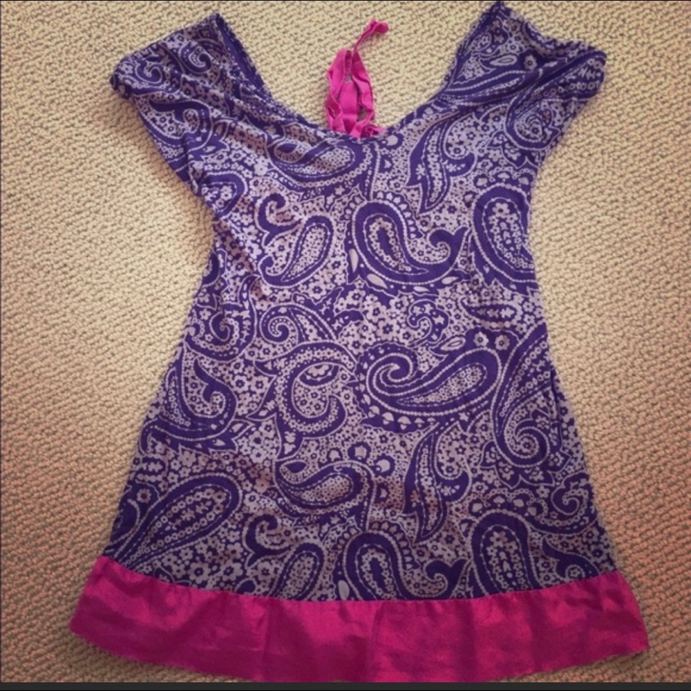 Splendid top super soft, girly, pink & purple!